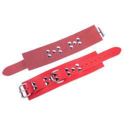 The Red Menottes en cuir Ultra rouges